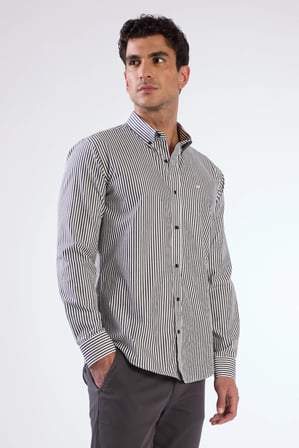 Erkek Slim Fit Uzun Kol Siyah Gömlek