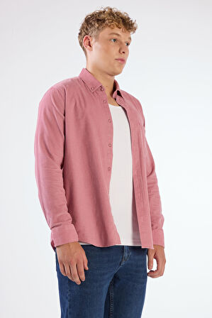 Pudra Fitilli Regular Fit Erkek Gömlek