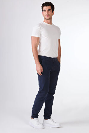 LACİVERT   DÜZ ERKEK PANTOLON - SLIM FIT