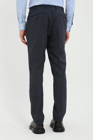 Erkek Slim Fit Lacivert Pantolon