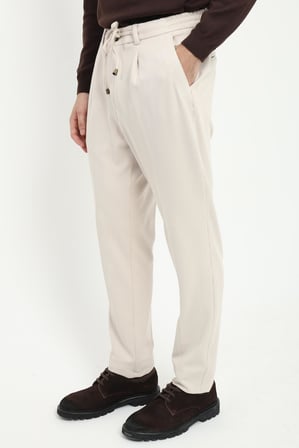 Erkek Slim Fit Bej Pantolon