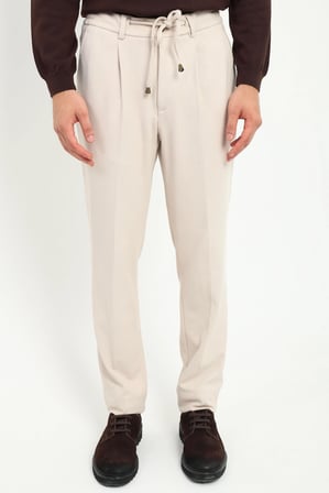 Erkek Slim Fit Bej Pantolon