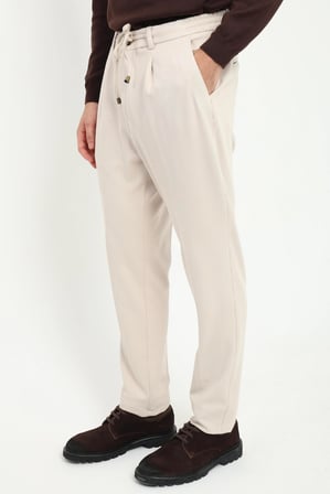 Erkek Slim Fit Bej Pantolon