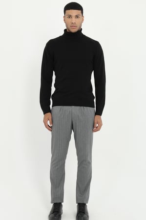 Erkek Slim Fit Gri Pantolon