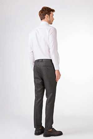 Antrasit Düz Slim Fit Casual Erkek Pantolon 