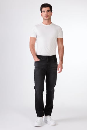 Erkek Regular Fit Koyu Gri Jean