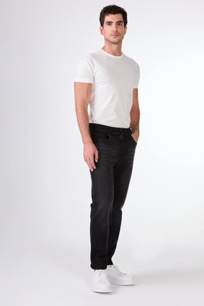 Erkek Regular Fit Koyu Gri Jean