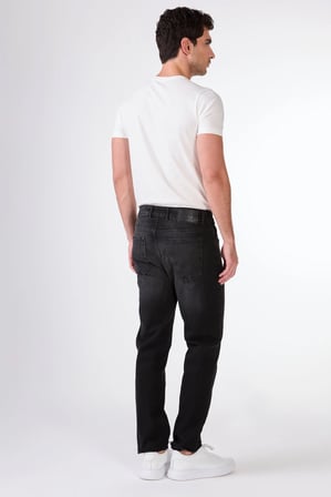 Erkek Regular Fit Koyu Gri Jean