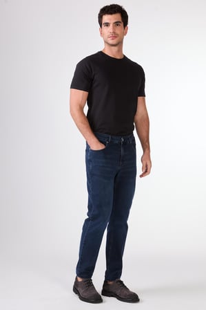 Erkek Slim Fit M.Lacivert Jean