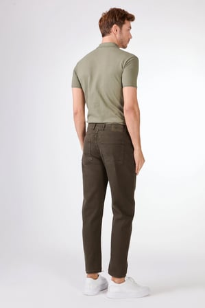 Erkek Slim Fit Haki Pantolon