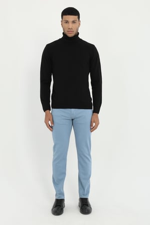 Erkek Slim Fit Mavi Pantolon