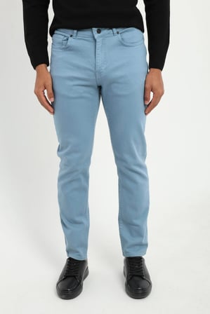 Erkek Slim Fit Mavi Pantolon