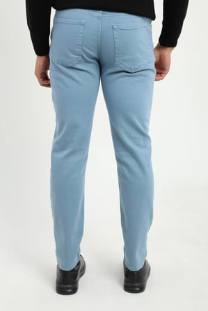 Erkek Slim Fit Mavi Pantolon
