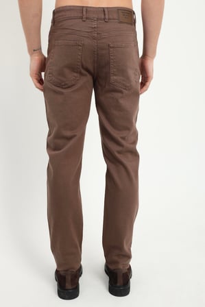 Erkek Slim Fit Kahve Pantolon