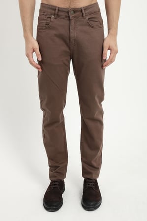 Erkek Slim Fit Kahve Pantolon