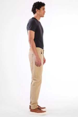 Erkek Slim Fit Vizon Pantolon