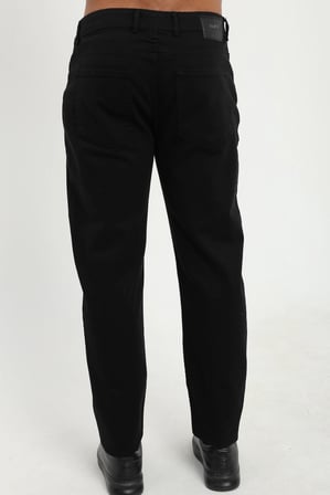 Erkek Slim Fit Siyah Pantolon