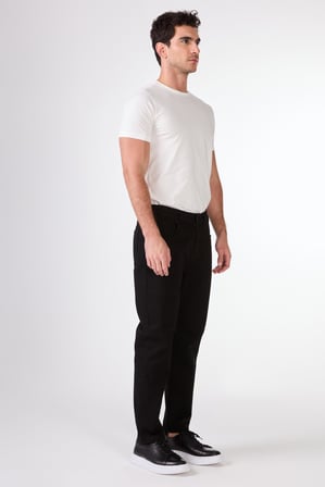 Erkek Slim Fit Siyah Pantolon