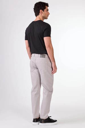 Erkek Slim Fit Açık Gri Pantolon
