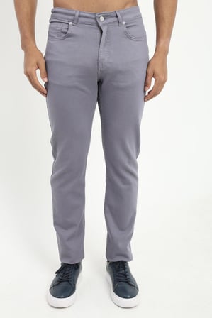 Erkek Slim Fit Gri Pantolon