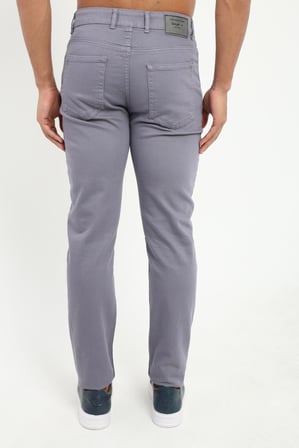 Erkek Slim Fit Gri Pantolon