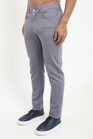 Erkek Slim Fit Gri Pantolon
