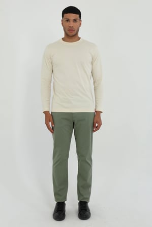 Erkek Regular Fit Haki Pantolon