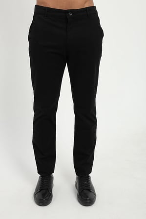 Erkek Regular Fit Siyah Pantolon