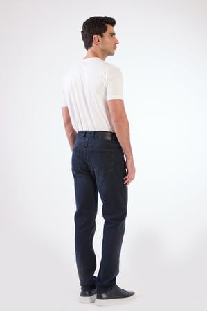 Erkek Regular Fit Koyu Lacivert Jean