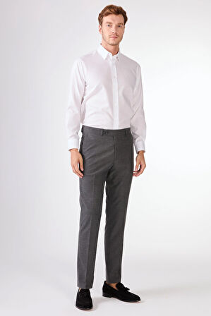 BEYAZ   DÜZ ERKEK GÖMLEK - REGULAR FIT