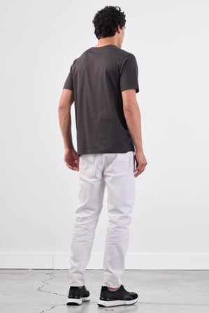 Antrasit   Düz Erkek T-Shirt - Slim Fit