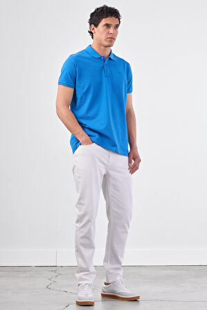 Saks   Düz Erkek T-Shirt - Slim Fit