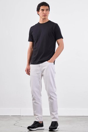 Siyah   Düz Erkek T-Shirt - Slim Fit
