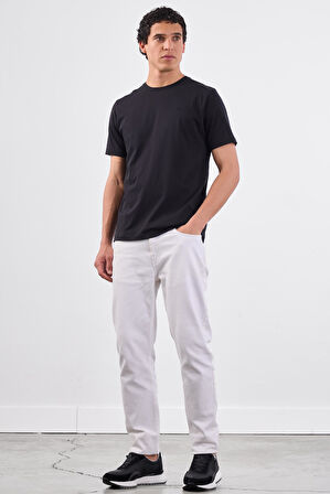 Siyah   Düz Erkek T-Shirt - Slim Fit