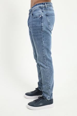 Erkek Regular Fit Lacivert Jean