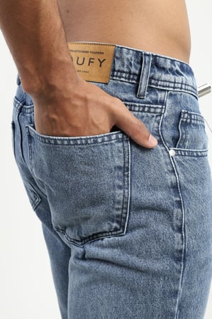 Erkek Regular Fit Lacivert Jean