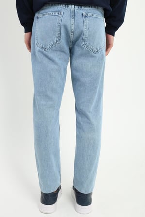 Erkek Regular Fit Mavi Jean