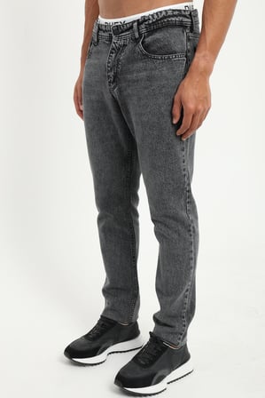Erkek Regular Fit Siyah Jean