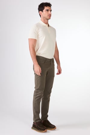 Erkek Slim Fit Haki Pantolon