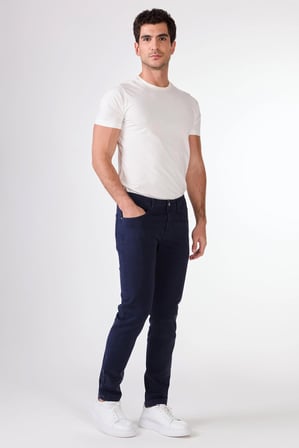 Erkek Slim Fit Lacivert Pantolon