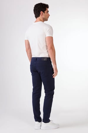 Erkek Slim Fit Lacivert Pantolon