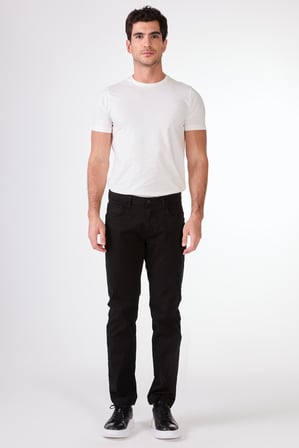 Erkek Slim Fit Siyah Pantolon