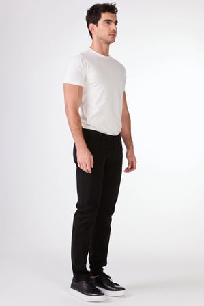 Erkek Slim Fit Siyah Pantolon