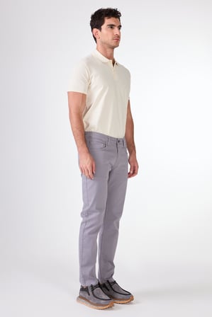 Erkek Slim Fit Gri Pantolon