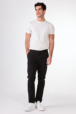 SİYAH   DÜZ ERKEK PANTOLON - REGULAR FIT