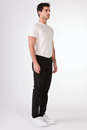 SİYAH   DÜZ ERKEK PANTOLON - REGULAR FIT
