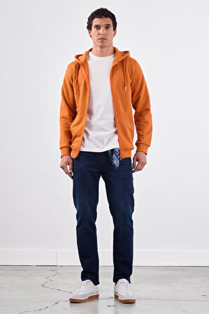 Kiremit    Erkek Sweatshırt - Regular Fit