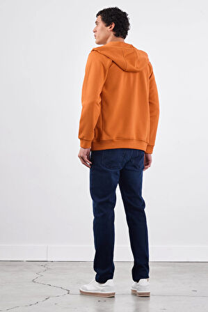 Kiremit    Erkek Sweatshırt - Regular Fit