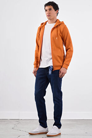 Kiremit    Erkek Sweatshırt - Regular Fit