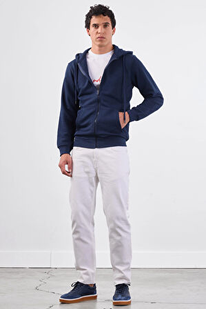 Lacivert    Erkek Sweatshırt - Regular Fit